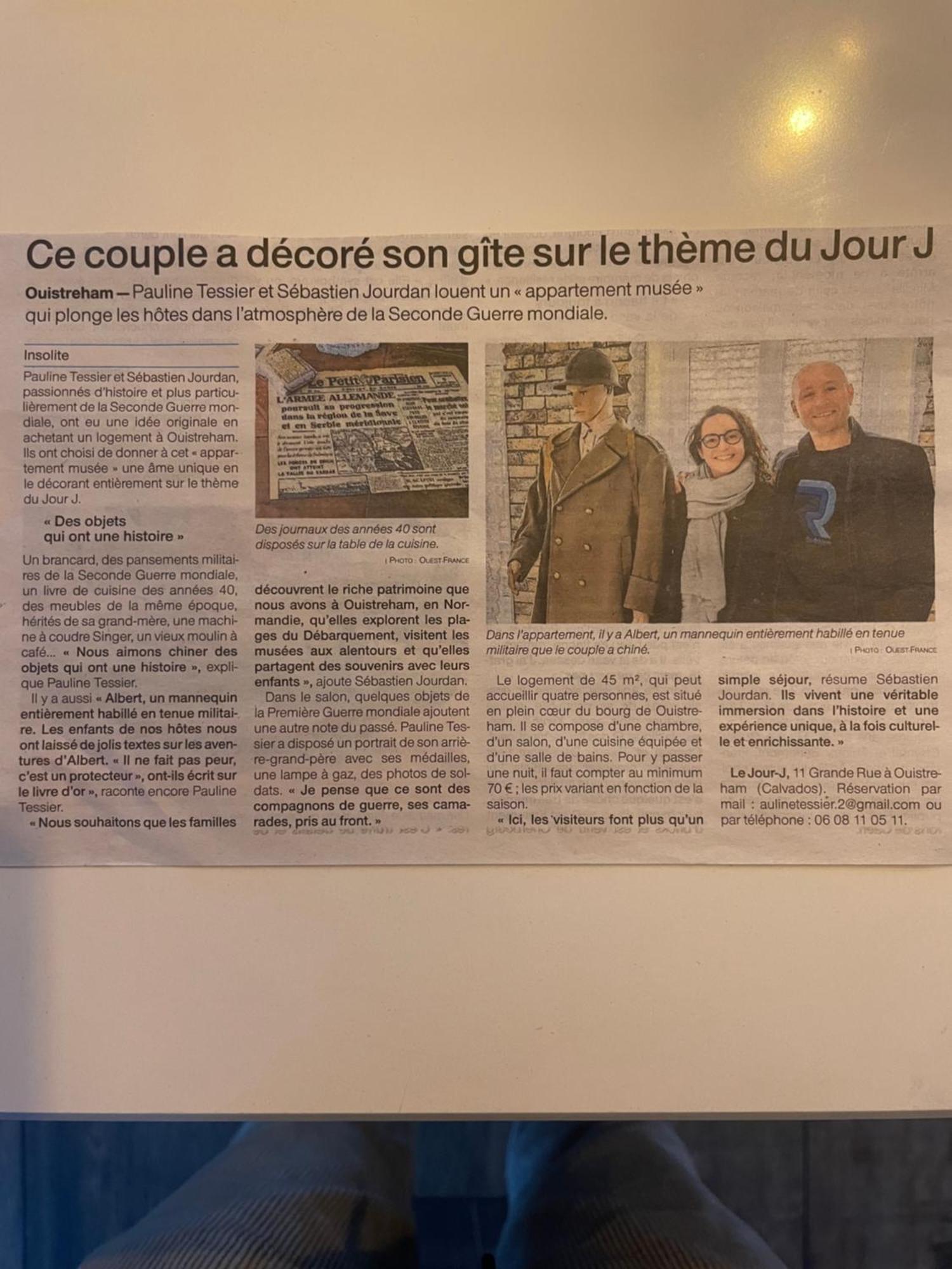 Appartement Musee Le Jour-J Ouistreham Dış mekan fotoğraf